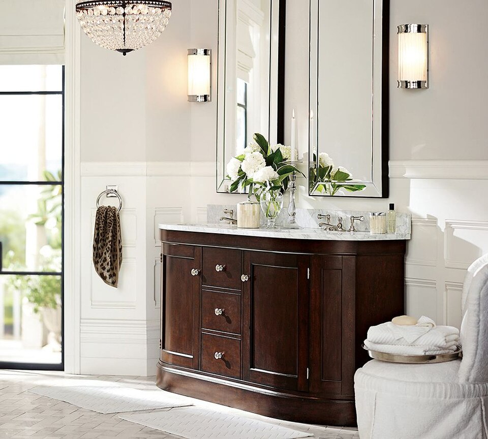 Astor Oversized Rectangular Mirror Pottery Barn Australia